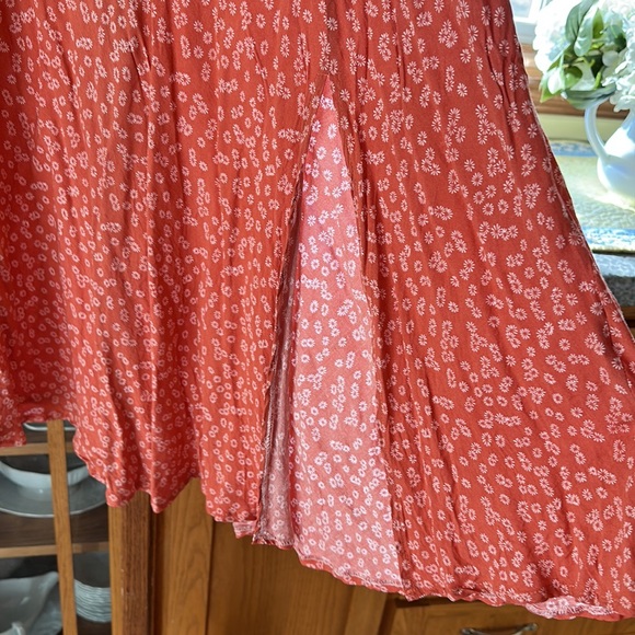 Pumpkin Ditzy Flower Skirt - Picture 5 of 5